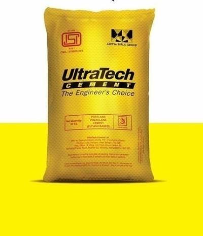Ultratech PPC Grade Cement 50kg Bag Roorkee Plant