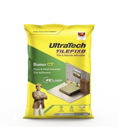 Ultratech Tilefixo CT Grey Tile Adhesive 20kg Bag